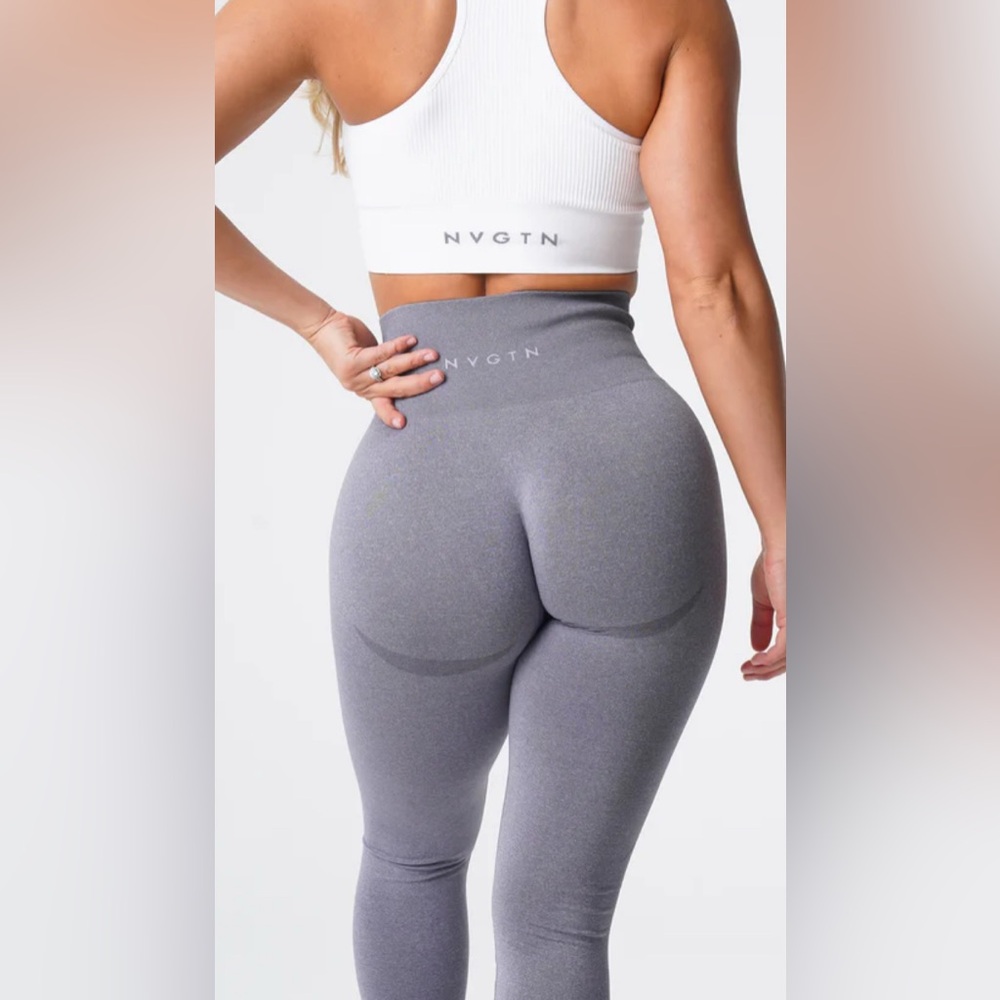 NVGTN Grey Contour Seamless Leggings Size Small
